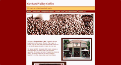 Desktop Screenshot of orchardvalleycoffee.com